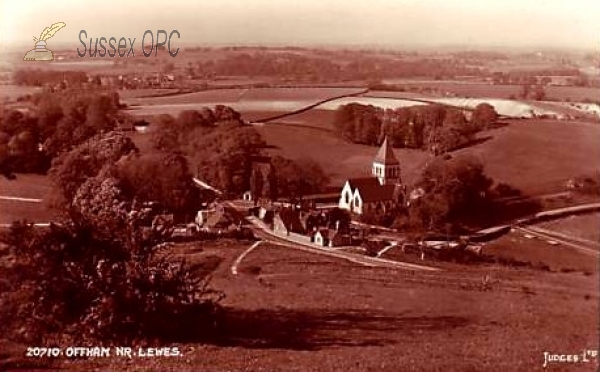 Image of Hamsey - St Peter's Church from afar