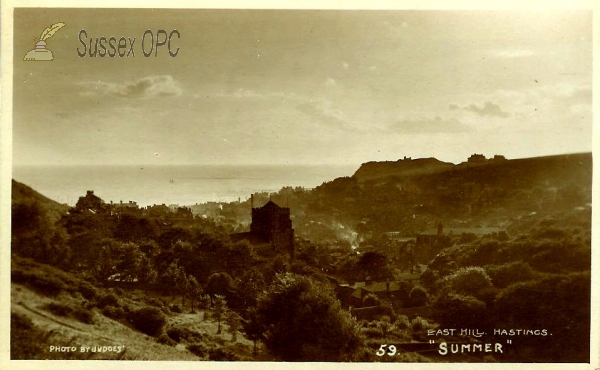 Image of Hastings - East Hill  - 'Summer'