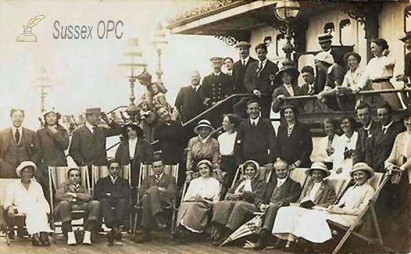 Image of Hastings - Group of People on the Pier