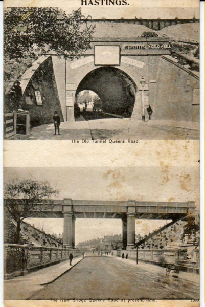 Image of Hastings - Queen's Road, Bridges old & new