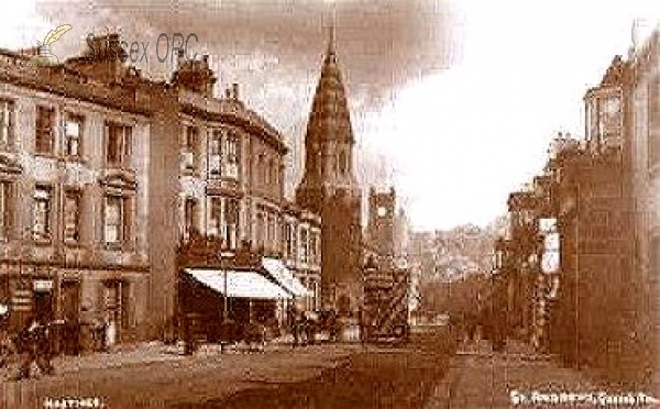 Image of Hastings - Queens Road & St Andrew's Church