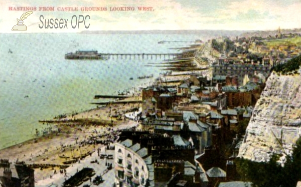 Image of Hastings - From Castle Grounds Looking West