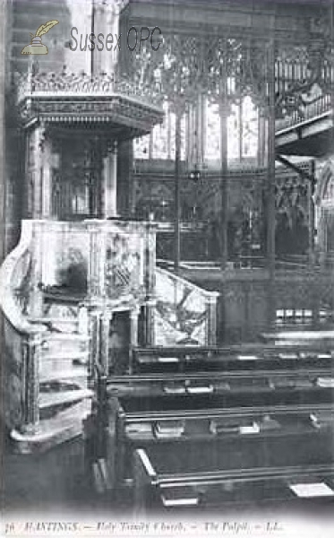 Image of Hastings - Holy Trinity Church (Interior - Pulpit)