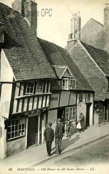 Image of Hastings - Old houses in All Saints Street