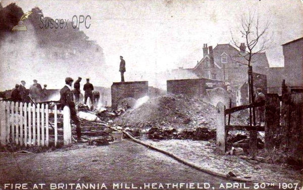 Image of Heathfield - Fire at Britannia Mill - April 30th 1907