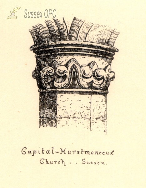 Image of Herstmonceux - All Saints Church (Capital detail)