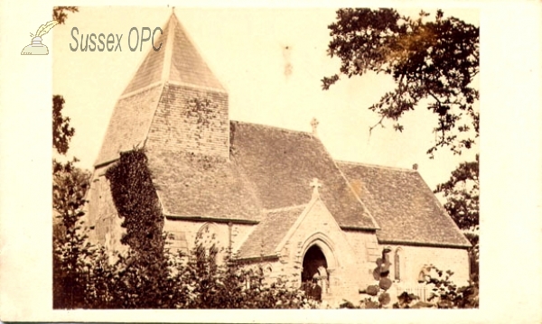 Image of Hollington - St Leonard's Church c. 1860