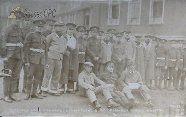 Image of Hove - Grammar School Hospital, Wounded Soldiers