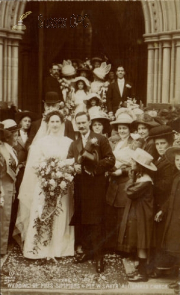 Image of Hove - Wedding of Mr W Saver & Miss Simmons