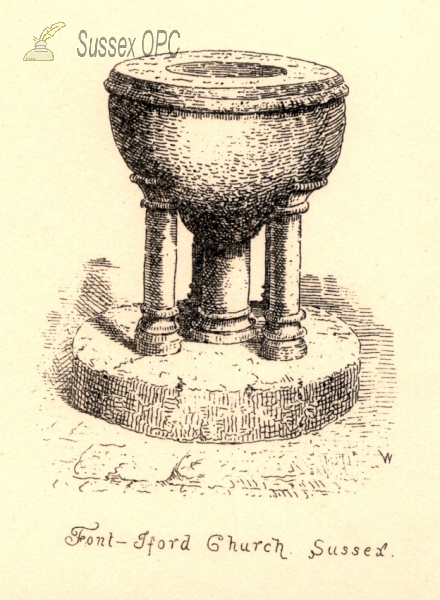 Image of Iford - St Nicholas Church (Font)