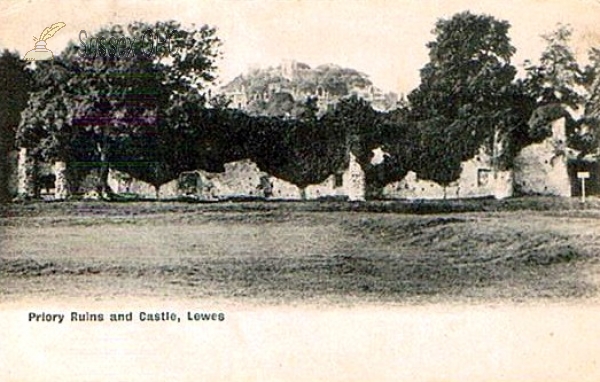 Southover, Lewes - Priory Ruins & Castle