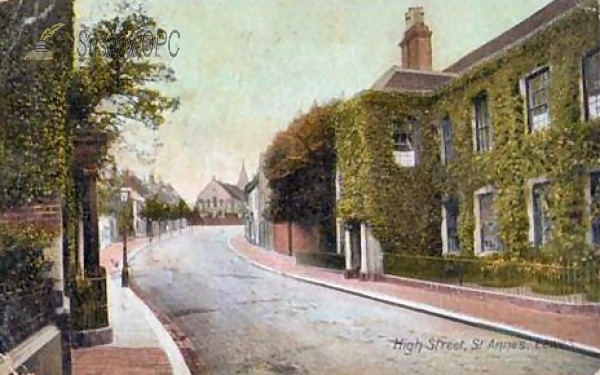 Image of Lewes - St Anne's Church & High Street