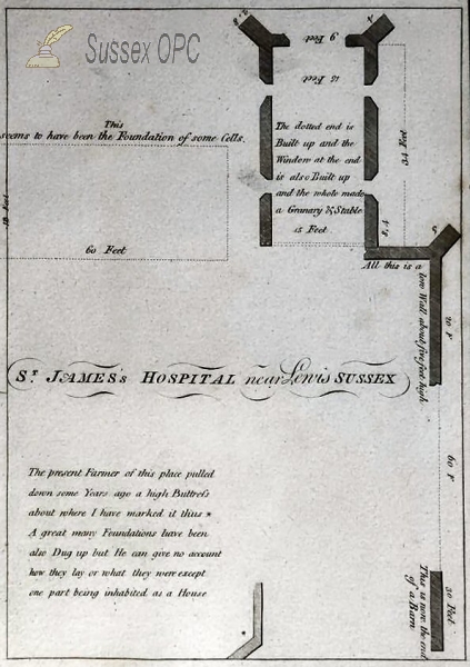 Image of Lewes - St James's Hospital, Plan