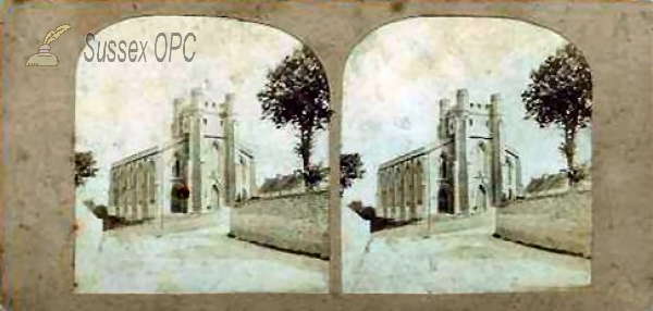 Image of Lewes - St John Sub Castro (Stereoview)