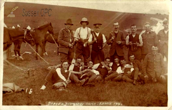 Image of Lewes - Sussex Yeomanry Camp in 1914
