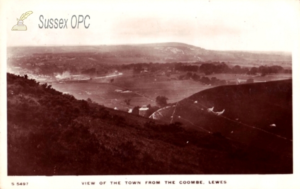 Image of Lewes - View of the town from the Coombe