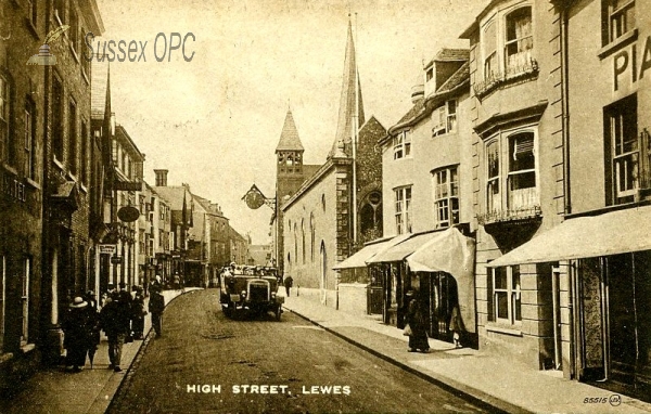 Image of Lewes - High Street & St Michael's Church