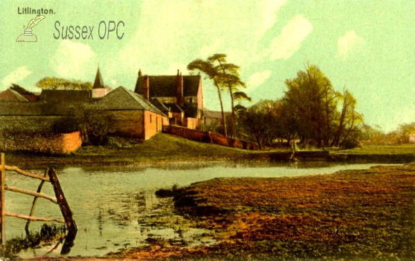 Image of Litlington - Pond and village