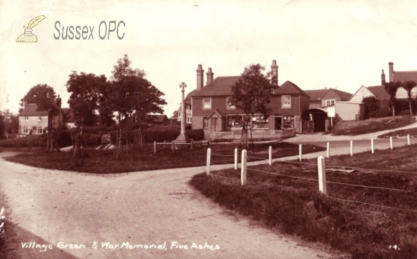 Image of Five Ashes (near Mayfield) - Village Green & War Memorial