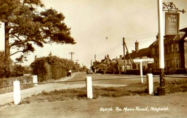 Ninfield - Main Road and Sign of The New Inn