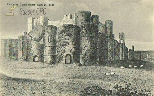 Image of Pevensey - The Castle (North East View) in 1737