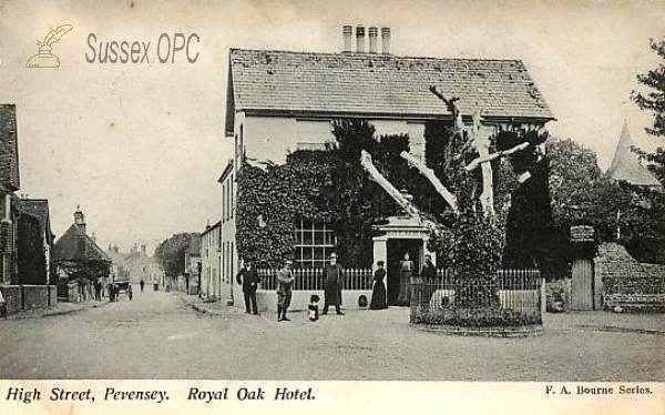 Image of Pevensey - High Street & Royal Oak Hotel