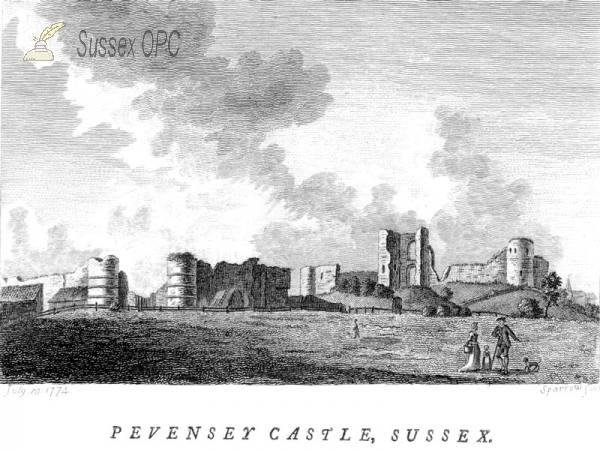 Image of Pevensey - The Castle in 1774
