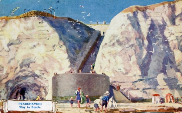 Image of Peacehaven - The Bastion & Way to Beach