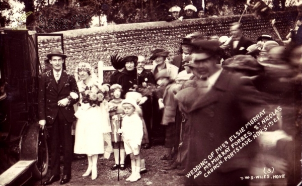 Image of Portslade - Wedding of Miss Elsie Murray and Mr Murray Forbes