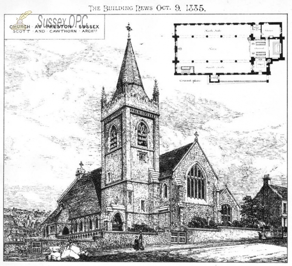 Image of Preston - St Saviour's Church - Architect's drawing
