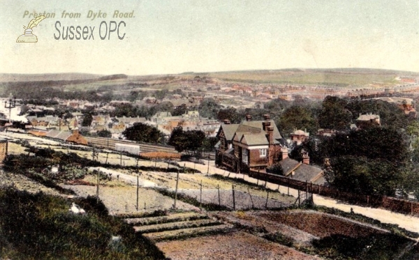 Image of Preston - View from Dyke Road showing the Railway