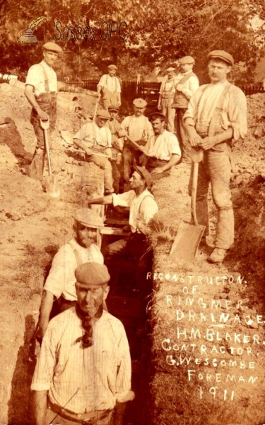 Image of Ringmer - Drain Construction - 1911