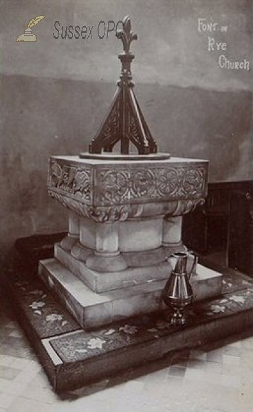 Image of Rye - St Mary's Church (Font)