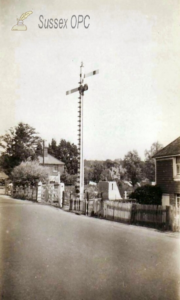 Image of Robertsbridge - Level Crossing  and Signal on the K. & E. S. R.