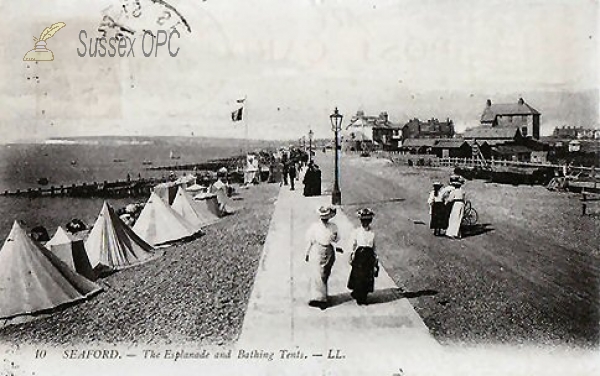Image of Seaford - The Esplanade (Bathing Tents)