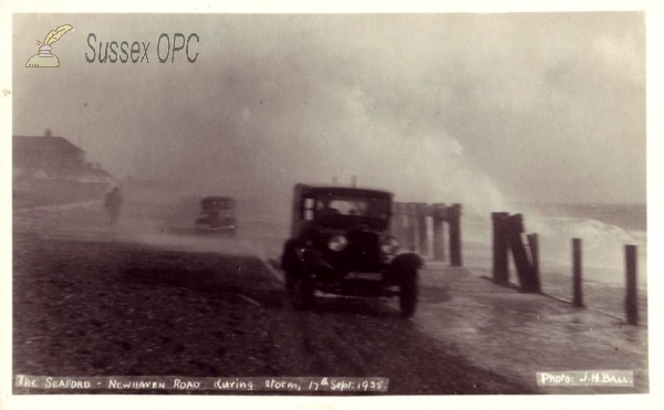 Image of Seaford - Newhaven Road during storm