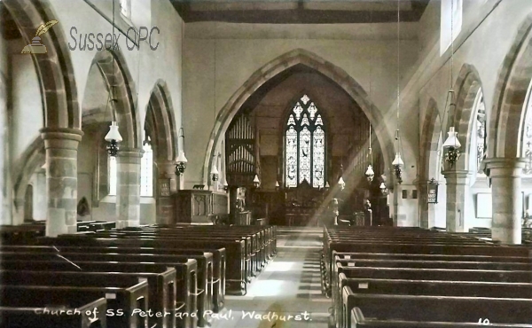 Wadhurst - St Peter & St Paul's Church (Interior, oil lamps)