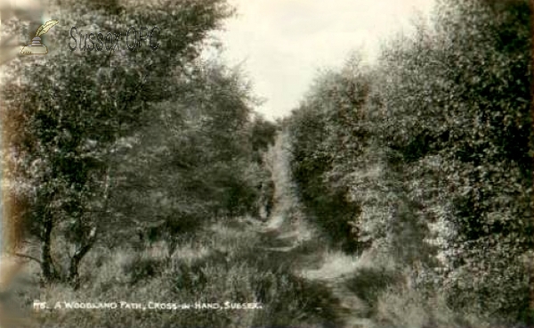 Image of Cross in Hand - A Woodland Path