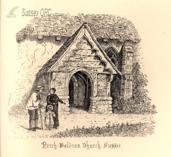 Image of Waldron - All Saints Church (Porch)