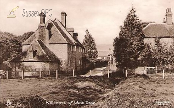 Image of West Dean - Glimpse of the Village