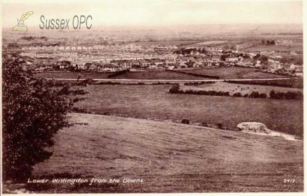 Image of Lower Willingdon from the Downs