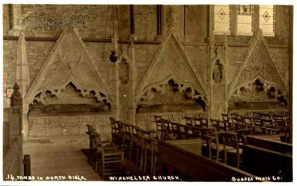 Image of Winchelsea - St Thomas Church (Interior - tombs)