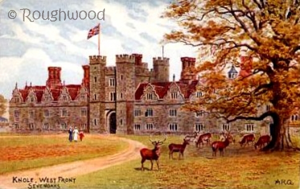 Image of Sevenoaks - Knole, West Front (With people)