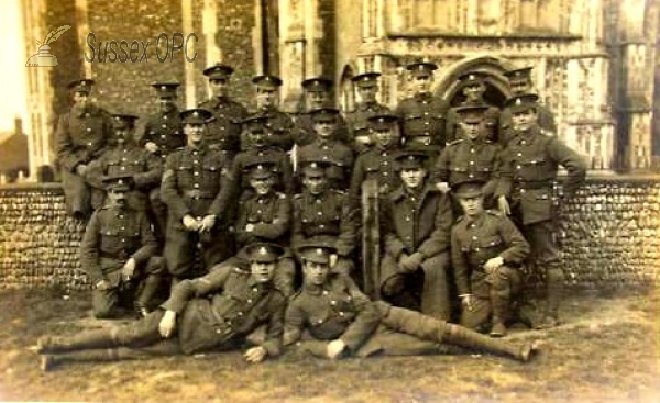 Image of Sussex Cyclist Regiment outside Southwold Church