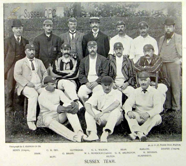 Image of The Sussex Cricket Team - 1895