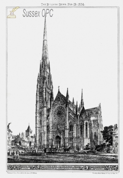 Arundel - St. Philip Neri Church as originally planned