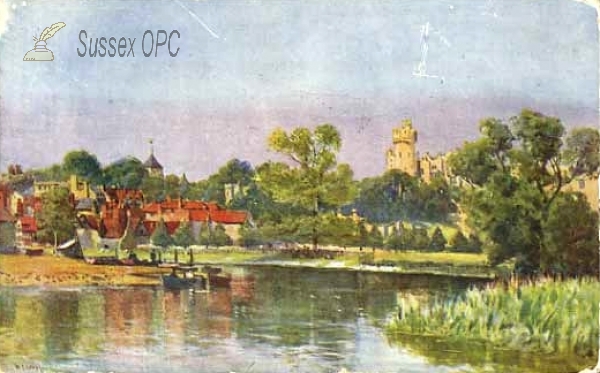 Image of Arundel - View of the castle and river