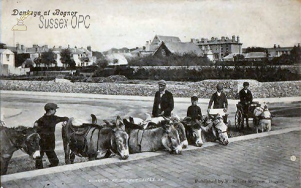 Image of Bognor - Donkeys on the Beach