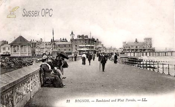 Image of Bognor - Bandstand and West Parade