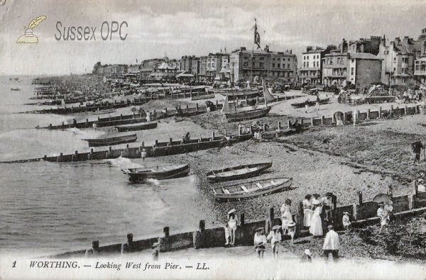 Image of Worthing - Looking West from Pier